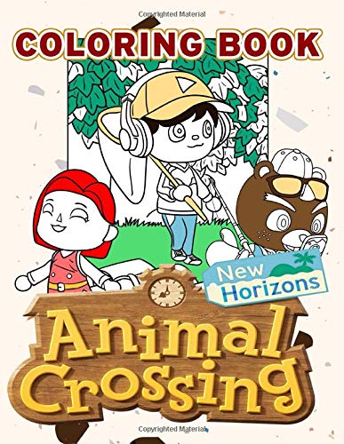 Animal Crossing New Horizons Coloring Book: Animal Crossing New Horizons Relaxing Coloring Books For Adult - (Unofficial Book)