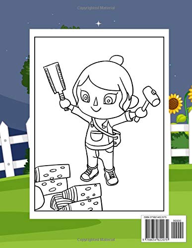 Animal Crossing New Horizons Coloring Book: Featuring Fun And Relaxing Animal Crossing New Horizons Coloring Books For Adult And Kid Unique Colouring Pages