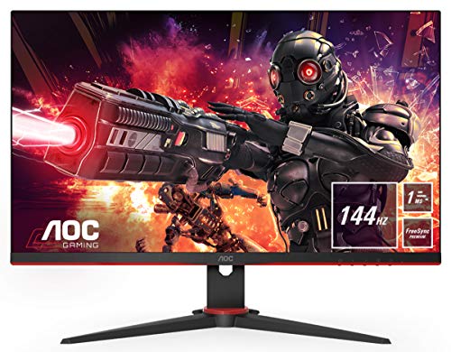 AOC Monitor 27G2AE/BK- 27" Full HD, 144Hz, 1ms, IPS, FreeSync Premium, 1920x1080, 250 cd/m, D-SUB, HDMI x2, Displayport 1x1.2