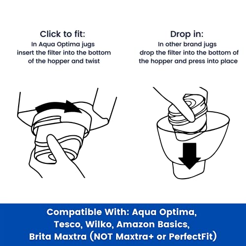 Aqua Optima EVS602 Evolve - Pack de 6 meses , filtros de agua 6 x 30 días, Fit BRITA Maxtra (no * Maxtra +)