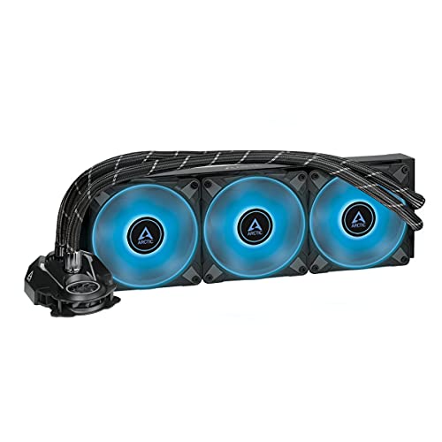 ARCTIC Liquid Freezer II 360 RGB - Disipador líquido All-in-One para CPU con RGB, compatible con Intel y AMD, pompa eficiente controlada por PWM, velocidad del ventilador: 200-1800 RPM - Negro