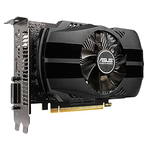 ASUS PH-GTX1650-O4G - Tarjeta gráfica (4 GB GDDR5, OC 1710 MHz, 128 bit, PCIE 3.0, 896 núcleos CUDA) Negro