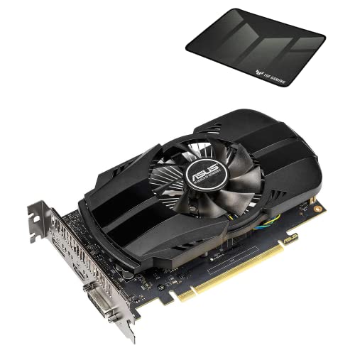 ASUS PH-GTX1650-O4G - Tarjeta gráfica (4 GB GDDR5, OC 1710 MHz, 128 bit, PCIE 3.0, 896 núcleos CUDA) Negro