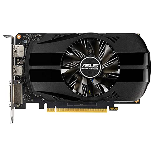 ASUS PH-GTX1650-O4G - Tarjeta gráfica (4 GB GDDR5, OC 1710 MHz, 128 bit, PCIE 3.0, 896 núcleos CUDA) Negro