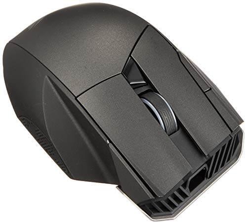 ASUS ROG Spatha - Ratón (Izquierda, Laser, RF inalámbrica + USB, 8000 dpi, Negro)