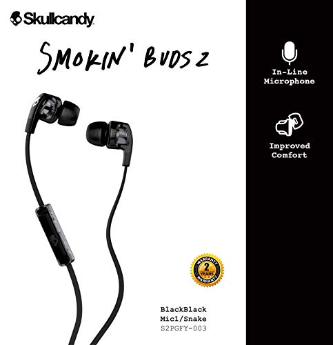 Auriculares internos con micrófono Skullcandy Smokin' Buds 2, NEGRO