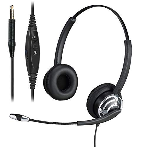 Auriculares para teléfono móvil para videoconferencias Zoom Meeting, Auriculares para Trabajar Desde casa para reuniones de Skype, Auriculares para Clases virtuales para Profesores y Estudiantes