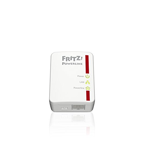 AVM Fritz!Powerline 510E Set International - Adaptador/Extensor de Red por línea Eléctrica, PLC, Compatible IEEE P1901, 500 Mbps, 1 Puerto LAN Fast Ethernet, Blanco
