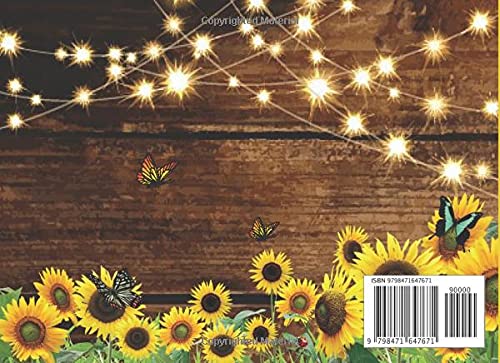 Babysitting Coupons: Rustic Sunflower ,Babysitting Coupon Book with Empty Fillable Babysitting Vouchers , for Parents, Wife, Husband , Grandparents ,Full-color interior