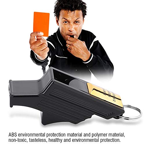 Baloncesto Deportes Árbitro Camping Supervivencia Emergencia Salvavidas Silbato[Black Gold]