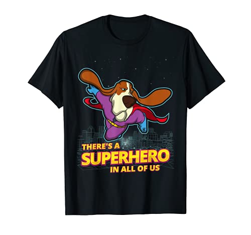 Basset Hound Comic - Camisa de regalo para niños y niñas y adultos Camiseta