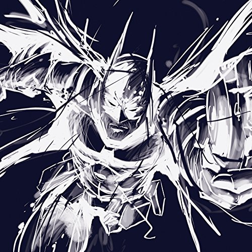 Batman Arkham Knight Grapple Lienzo Impresiones, Multicolor, 40 x 40 cm