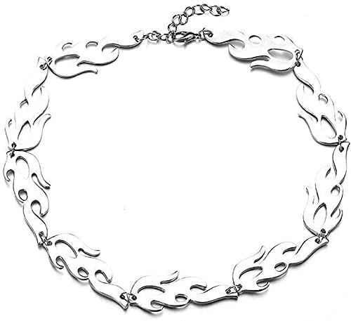 Beapet Punk Thorns Collar Gótico Cadena de Alambre de púas Punk Key Lock Capas Collares para Hombres Mujeres Niñas Niñas (Color : 3-Lock+Key, S : -)