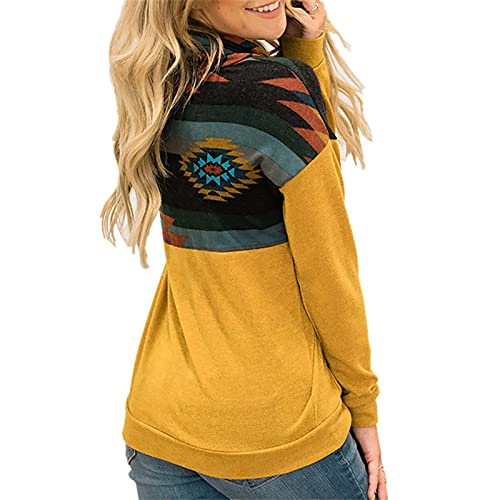 Berimaterry sudaderas con capucha camisetas mujer cuello alto y blusa de manga larga con estampado de tótem de sol chandal mujer baratos ropa reabjas jersey cuello alto mujer moda