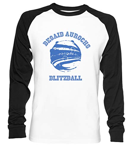 Besaid Aurochs Blitzball Unisex Camiseta De Béisbol Manga Larga Hombre Mujer Blanca Negra