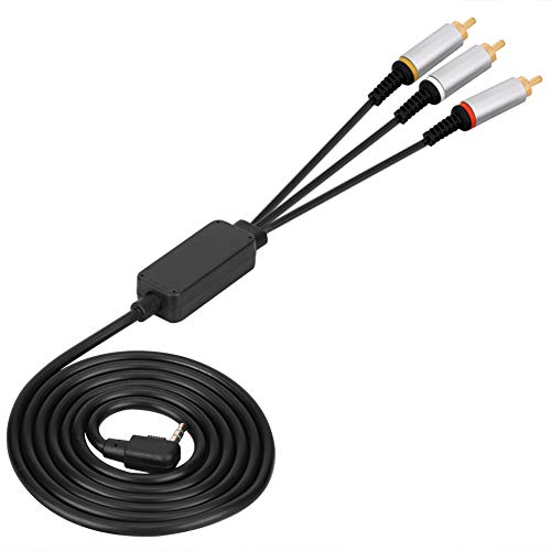 Bewinner Durable 1.5M Componente ABS Cable de Audio y Video， Cable de Repuesto para TV Cable AV para PSP 1000 2000 3000