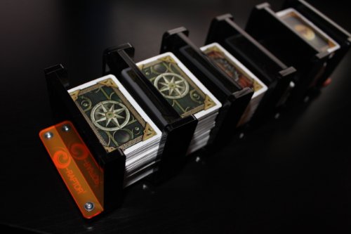 Black Board Game Card Tray Feeder. 41mm x 63mm. Talisman, Ba