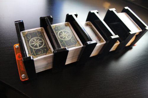 Black Board Game Card Tray Feeder. 41mm x 63mm. Talisman, Ba