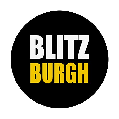 Blitz Burgh Pittsburgh Football Fan LOGO PopSockets PopGrip: Agarre intercambiable para Teléfonos y Tabletas