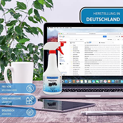 Blum – Limpiador de pantallas 500 ml + paño de microfibra 30 x 30 cm