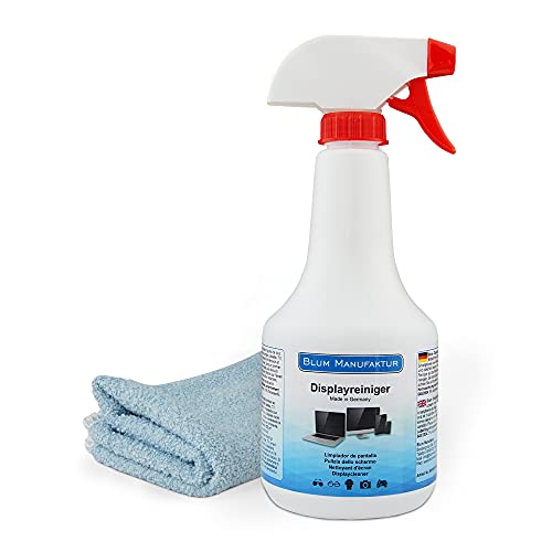 Blum – Limpiador de pantallas 500 ml + paño de microfibra 30 x 30 cm