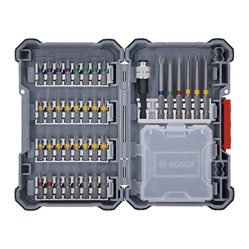 Bosch Professional 18V System Taladro percutor a batería GSB 18V-21 (incl. batería de 2x2,0 Ah, juego de accesorios de 40 piezas, en L-BOXX 136) - Amazon Exclusive Set