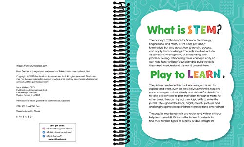 Brain Games Stem Get Ready for Preschool: Picture Puzzles for Growing Minds (Workbook)