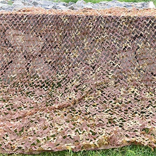 Bricolage del Ejército Malla De Sombra,Selva Camuflaje Militar Disparos Ocultar Accesorio de Camuflaje,para jardín, Ocio, Camping, Fiestas, Bares, decoración, Caza(Size:1.5x10M=5X33FT,Color:Desierto)