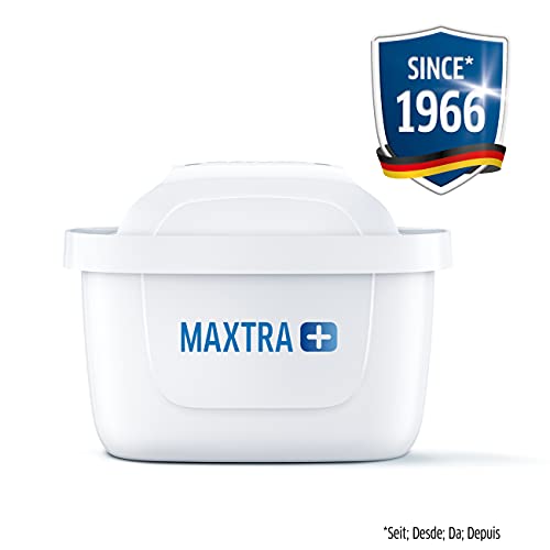 BRITA MAXTRA+ – Pack 12 filtros para el agua,Cartuchos filtrantes compatibles con jarras BRITA que reducen la cal y el cloro