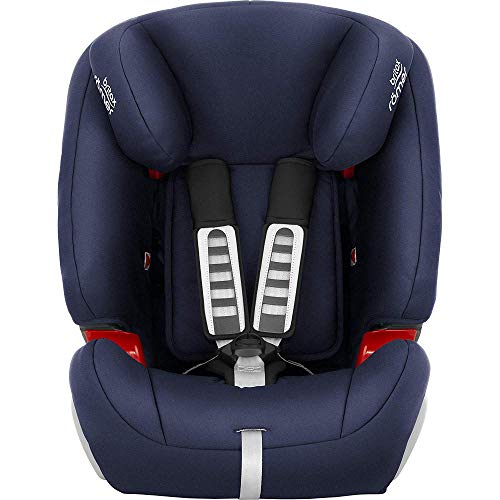 BRITAX RÖMER Silla Coche EVOLVA 1-2-3 Evolutiva y Cómoda Niño de 9 a 36 kg Grupo 1/2/3 de 9 Meses a 12 Años, Moonlight Blue