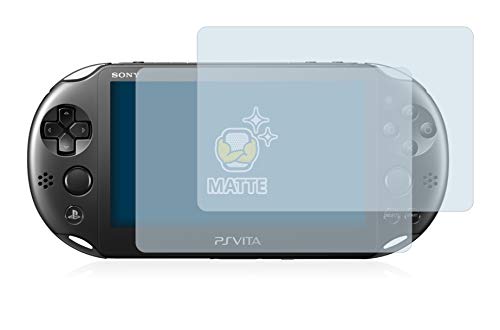 BROTECT Protector Pantalla Anti-Reflejos Compatible con Sony Playstation PS Vita Slim (2 Unidades) Película Mate Anti-Huellas