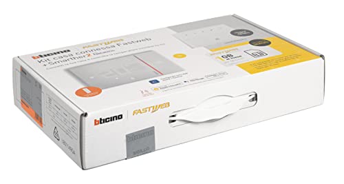 Bticino Termostato WiFi Inteligente Smarther2 with Netatmo SXW8002KIT, Integrado, Blanco + Router 4G WiFi + Voucher para SIM 4G Fastweb