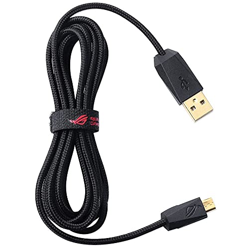 Cable de carga USB compatible para ASUS P501 ROG Gladius II G2 Spatha Ratón óptico inalámbrico para juegos
