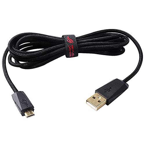Cable de carga USB compatible para ASUS P501 ROG Gladius II G2 Spatha Ratón óptico inalámbrico para juegos