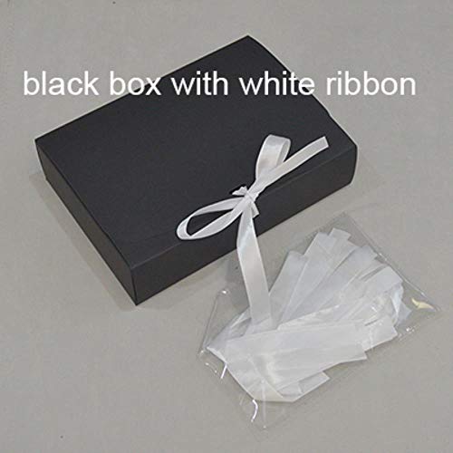 Caja de embalaje para cliente de 10 piezas Kraft grande caja de embalaje de regalo con cinta blanca cajas de embalaje de cartón cartón cartón cartón, costo de impresión 35 dólares, 18x12x2.5cm