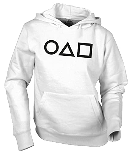 Camisetas EGB Sudadera Adulto/Niño El Juego del Calamar Series TV Net (Blanco, XXS)