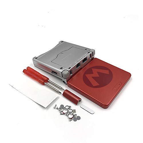 Carcasa carcasa carcasa carcasa + herramientas para GBA SP Gameboy Advance SP pieza de reparación (Mario Limited Edition)