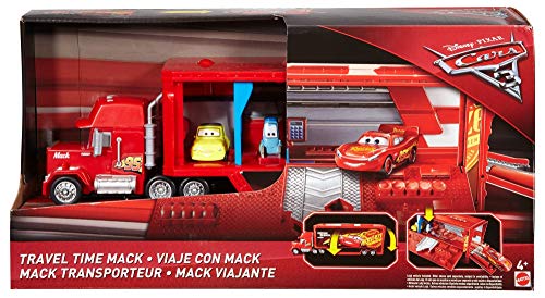 Cars Camión Mack Gran Viaje, transportador de coches de juguete (Mattel DXY87)
