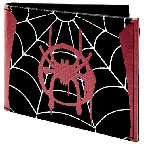 Cartera de Un Nuevo Universo Spider-Man Miles Estilo de Traje Negro