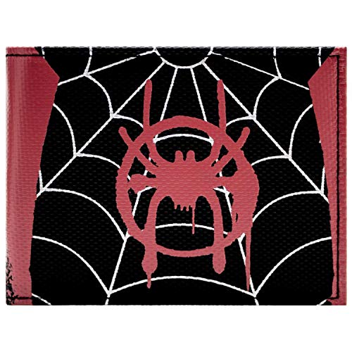 Cartera de Un Nuevo Universo Spider-Man Miles Estilo de Traje Negro