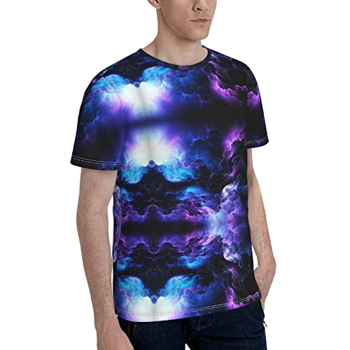 Charity Packer Creative Cloud Wallpaper (22) Camisetas para Hombre Camiseta de Manga Corta Camiseta con Cuello Redondo 3D Camiseta Casual