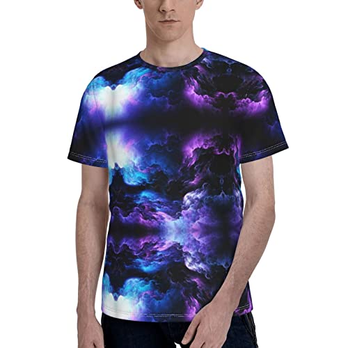 Charity Packer Creative Cloud Wallpaper (22) Camisetas para Hombre Camiseta de Manga Corta Camiseta con Cuello Redondo 3D Camiseta Casual