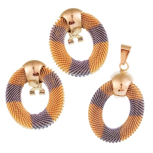 Chic-net de instrumentos de Juego de pendientes colgantes señorías sin níquel redondo