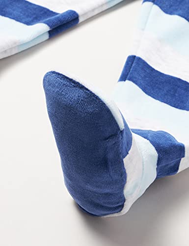 Chicco Completino Maglietta e Pantaloni in ciniglia Juego de Pijama, BLU E Azzurro, 56 cm para Bebés