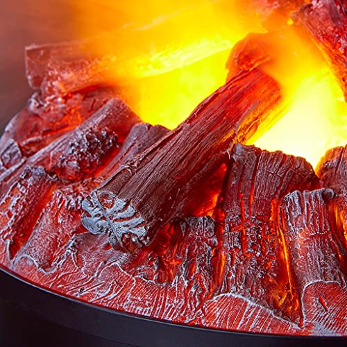 Chimenea eléctrica Hogar Steam Chimenea eléctrica Simulación moderna Carbón de leña Electrics Electrics Chimenea Redonda Atomización 3D Chimenea eléctrica Humidificador Adornos Chimenea Decorativa