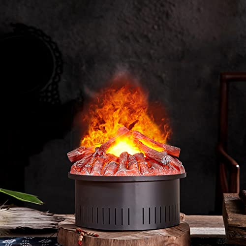 Chimenea eléctrica Hogar Steam Chimenea eléctrica Simulación moderna Carbón de leña Electrics Electrics Chimenea Redonda Atomización 3D Chimenea eléctrica Humidificador Adornos Chimenea Decorativa