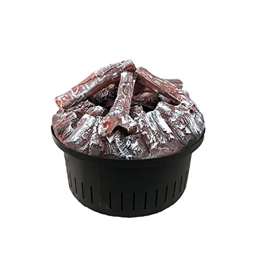 Chimenea eléctrica Hogar Steam Chimenea eléctrica Simulación moderna Carbón de leña Electrics Electrics Chimenea Redonda Atomización 3D Chimenea eléctrica Humidificador Adornos Chimenea Decorativa