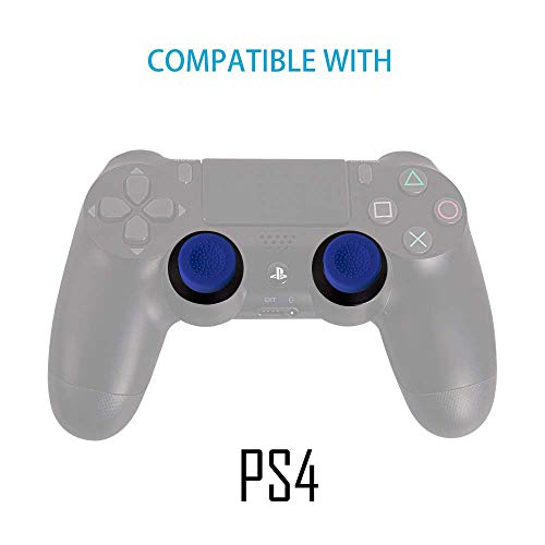 CHIN FAI L2 R2 de Repuesto Botones Trigger Grips Extender, 3 Pares Antideslizante joysticks Thumb Stick Caps Funda para Playstation 4 PS4 Controlador 030 JDM (Azul)