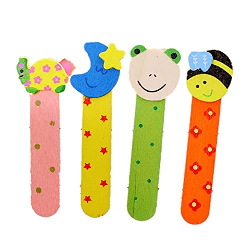 CHSYOO 20 piezas Animales Bookmark Dibujos animados Regalos madera para niños Cumpleaños Fiesta Navidad
