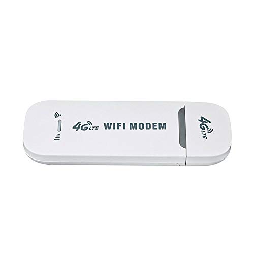 Cicony Módem 3G/4G LTE USB 150 Mbit/s WiFi Hotspot Router para Ordenador de sobremesa y portátil (Blanco)